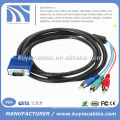 1,8 m 6 pies VGA a 3-RCA cable componente AV para PC HDTV